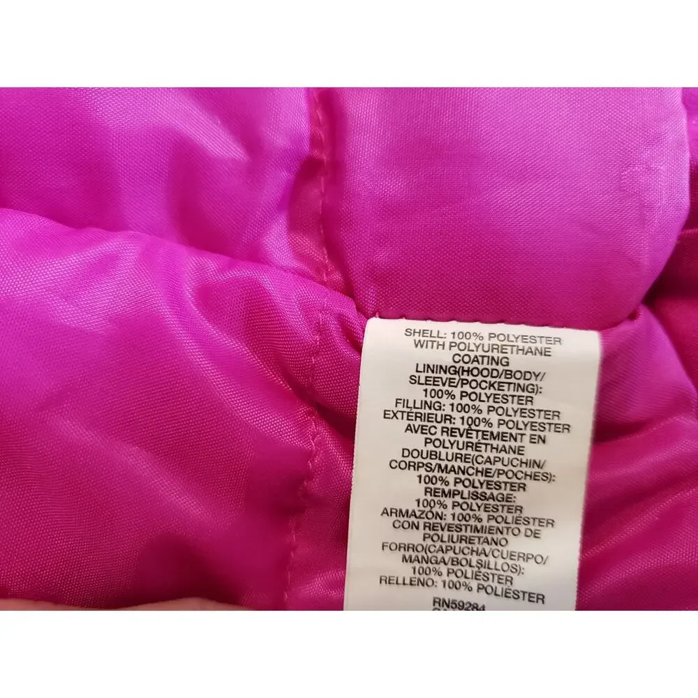 The Children’s Place Girls Jacket Size S 5/6 Hooded Windbreaker Fleece Liner